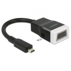 Delock adaptér HDMI-micro D samec  VGA samice s Audio 