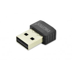 DIGITUS Mini Bezdrátový Wi-Fi 11AC USB 2.0 adaptér, 433 Mbp, 2,4 5GHz dual band, Realtek RTL8811AU 1T1R 8,5 x 16,4 x 22 mm
