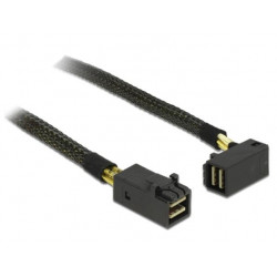 Delock Cable Mini SAS HD SFF-8643  Mini SAS HD SFF-8643 angled 1 m