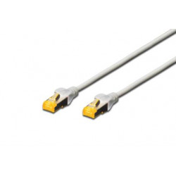 Digitus CAT 6A S-FTP patch cable, LSOH, Cu, AWG 26 7, Length 0.25m , color grey