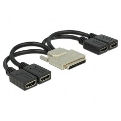 Delock adaptér VHDCI-68 pin samec  4 x HDMI samice 20 cm 