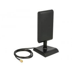 Delock LTE Antenna SMA Band 1 3 7 20 2 ~ 4 dBi Directional Joint With Stand Black