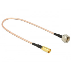 Delock Antenna Cable F Plug  SMB Jack 25 cm