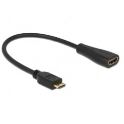 Delock Cable High Speed HDMI with Ethernet - mini C male  A female