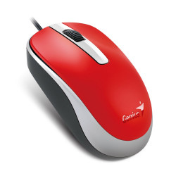 GENIUS DX-120 myš, Drátová USB, Optická, 1200 dpi, Červená ( 31010105109 )