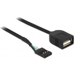 Delock USB kabel Pin konektor samice  USB 2.0 type-A samice 40 cm 