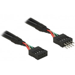 Delock USB 2.0 Pin konektor prodlužovací kabel 10 pin samec samice 10 cm 