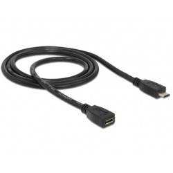 Delock prodlužovací kabel USB micro-B samec  micro-B samice 1m