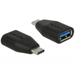 Delock Adaptér SuperSpeed USB 10 Gbps (USB 3.1 Gen 2) USB Type-C™ samec  Typ-A samice