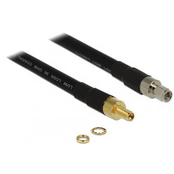 Delock kabel k anténě SMA Plug  SMA Jack CFD400 LLC400 0.4 m nízká ztrátovost