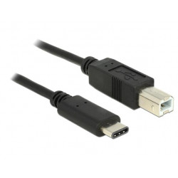 Delock kabel USB Typ-C™ 2.0 samec  USB 2.0 typ B samec 1 m černý 