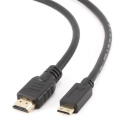 Kabel GEMBIRD HDMI-HDMI mini 1,8m, 1.4, M M stíněný, zlacené kontakty, černý