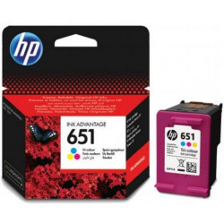 HP C2P11AE Ink Cart No. 651 pro DJ 5645, 5575, 300 stran, Tri-color