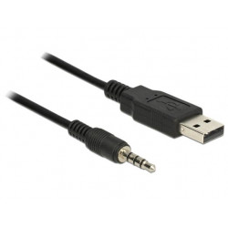 Delock Cable USB TTL male  3.5 mm 4 pin stereo jack male 1.8 m (5 V)