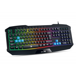 GENIUS GX GAMING Scorpion K215 Herní drátová klávesnice podsvícená USB černá CZ+SK layout