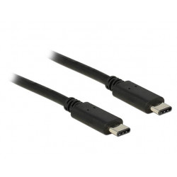  Delock Kabel USB Type-C™ 2.0 samec  USB Type-C™ 2.0 samec 0,5 m černý