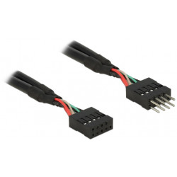 Delock USB 2.0 Pin konektor prodlužovací kabel 10 pin samec samice 50 cm 