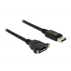 Delock kabel Displayport 1.2 samec  Displayport samice montážní 1 m
