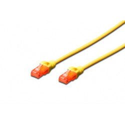 Digitus Ecoline Patch Cable, UTP, CAT 6e, AWG 26 7, žlutý 5m, 1ks