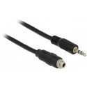 Delock Cable Stereo Jack 3.5 mm female panel-mount  Stereo Jack 3.5 mm male 100 cm