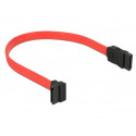 Delock kabel SATA 22cm nahoru přímý červený
