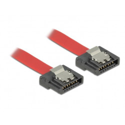 Delock kabel SATA FLEXI 6 Gb s 20 cm červený kovová spona