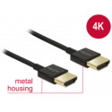 Delock Kabel High Speed HDMI s Ethernetem - HDMI-A samec  HDMI-A samec 3D 4K 2 m Slim Premium