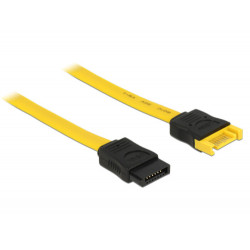 Delock Prodlužovací kabel SATA 6 Gb s samec > SATA samice 20 cm žlutý
