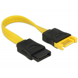 Delock Prodlužovací kabel SATA 6 Gb s samec > SATA samice 10 cm žlutý