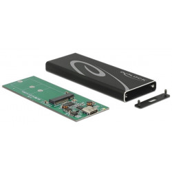 Delock External Enclosure M.2 SSD 60 mm  SuperSpeed USB 10 Gbps (USB 3.1 Gen 2) USB Type-C™ female