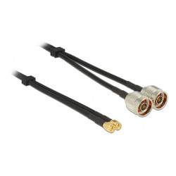 Delock anténní kabel N Plug  SMA Plug dvojitý kabel RG-58 A U 10 m