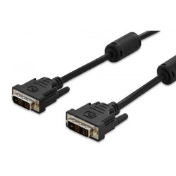 Digitus Připojovací kabel DVI, DVI (18 + 1), 2x ferit M M, 3,0 m, DVI-D Single Link, bl
