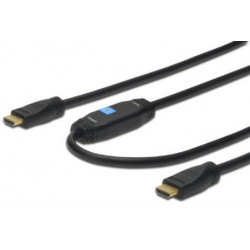 Digitus propojovací kabel s Aktivním zesílením HDMI High Speed Ethernet Ultra HD 24p, 15M