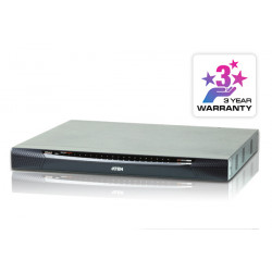ATEN 1-Local 2-Remote Access 24-Port Cat 5 KVM over IP Switch with Virtual Media 