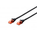 Digitus Patch Cable, CAT 6 UTP, AWG 26, měď, černý 10m