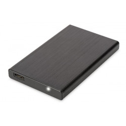 Digitus USB 3.0-SATA SSD HDD skříň, 2,5 "9,5 & 7,5 mm SSD HDD, hliníkové ram, bez napájení