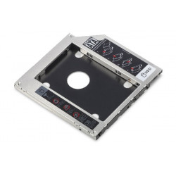 Digitus Instalační rámeček SSD HDD pro slot pro jednotky CD DVD Blu-ray, SATA až SATA III, instalační výška 9,5 mm