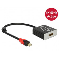 Delock Adaptér mini Displayport 1.2 samec  HDMI samice 4K 60 Hz aktivní