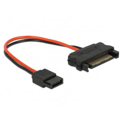 Delock Cable Power SATA 15 pin plug  Power Slim SATA 6 pin receptacle 10 cm