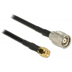 Delock Antenna Cable TNC Plug  SMA Plug CFD200 7.5 m low loss