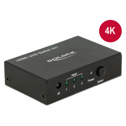 Delock HDMI UHD Switch 3 x HDMI in 1 x HDMI out 4K 18683 Delock HDMI UHD Switch 3 x HDMI in 1 x HDMI out 4K