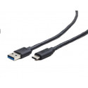 Kabel CABLEXPERT USB 3.0 AM na Type-C kabel (AM CM), 1m, černý