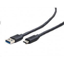 Kabel CABLEXPERT USB 3.0 AM na Type-C kabel (AM CM), 1m, černý