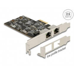 Delock PCI Express x2 Karta na 2 x 2,5 Gigabit LAN i225