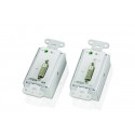 ATEN VE606-AT-G DVI Over Cat 5 Extender Wall Plate W EU ADP(1920 x 1200@40m) 