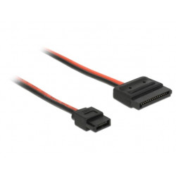 Delock Cable Power SATA 15 pin receptacle  Power Slim SATA 6 pin receptacle (5 V) 24 cm
