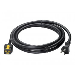 APC - Elektrický kabel - NEMA 5-20 (M) do IEC 60320 C19 - AC 120 V - 20 A - 3 m - černá - pro P N: SMT2200I-AR, SMT2200R2I-AR, SMT3000I-AR, SMT3000R2I-AR, SMX2KR2UNCX145