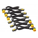 APC - Elektrický kabel - IEC 60320 C13 do IEC 60320 C14 - 10 A - 1.22 m - konektor 90° - černá - - pro P N: SCL500RMI1UC, SCL500RMI1UNC, SMTL750RMI2UC, SRT1500RMXLI, SRT1500XLI, SRT2200XLI-KR