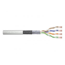 Digitus Kabel CAT 5e SF-UTP, délka 100 m, papírová krabička, AWG 26 7, PVC, simplex, barva šedá