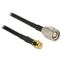 Delock Antenna Cable RP-TNC Plug  SMA Plug RG-58 C U 2,5 m